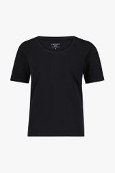 T-shirt simple noir de Liberty Island pour Femmes