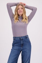 Vidéo de Sous-pull à rayures violettes de Libelle pour Femmes