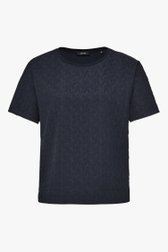 T-shirt texturé bleu foncé  de Opus pour Femmes