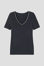 Photo produit 1 de T-shirt thermique noire à manches courtes de Liberty Island pour Femmes