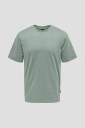 T-shirt vert à col rond de ONLY & SONS pour Hommes