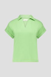 T-shirt vert avec col   de Liberty Island pour Femmes