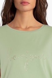 T-shirt vert avec strass  de More & More pour Femmes