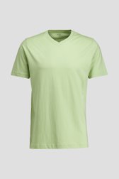 Photo produit 1 de T-shirt vert en coton à col en V de Liberty Island pour Hommes