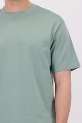 Détail de T-shirt vert foncé à col rond de Only & Sons pour Hommes