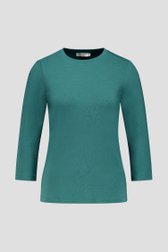 Photo produit 1 de T-shirt vert foncé à manches 3/4 de Liberty Loving nature pour Femmes