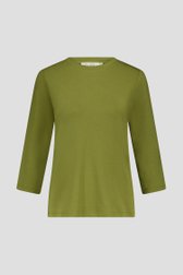 Photo produit 1 de T-shirt vert olive à manches 3/4 de Liberty Loving nature pour Femmes