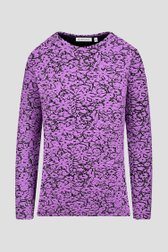 T-shirt violet à motif floral de Bicalla pour Femmes