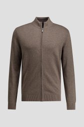 Productfoto 1 van Taupe cardigan met rits door Dansaert Blue voor Heren