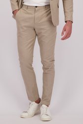 Voorkant van Taupe chino met linnen door Only & Sons voor Heren