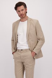Taupe kostuumvest met linnen van ONLY & SONS voor Heren