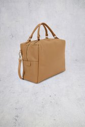 Extra foto 2 van Taupe lederen handtas door D'Auvry voor Dames