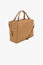 Productfoto 2 van Taupe lederen handtas door D'Auvry voor Dames