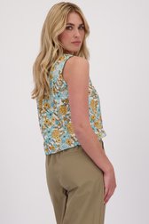 Le dos de Top avec imprimé floral bleu et orange de Libelle pour Femmes