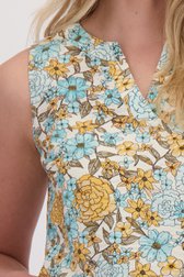 Détail de Top avec imprimé floral bleu et orange de Libelle pour Femmes