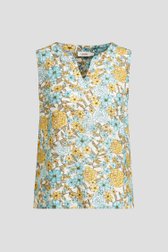 Photo produit 1 de Top avec imprimé floral bleu et orange de Libelle pour Femmes