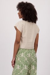 Top beige clair avec lin de JDY pour Femmes