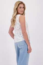 Le dos de Top blanc à motif floral de Libelle pour Femmes