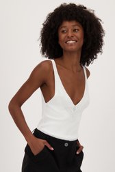 Top blanc fin de Louise pour Femmes