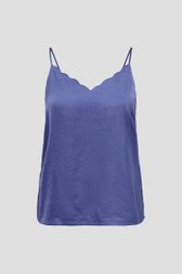 Top bleu avec décolleté en V ondulé de Only Carmakoma pour Femmes