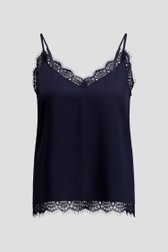 Photo produit 1 de Top bleu marine avec dentelle de D'Auvry pour Femmes
