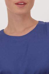 Top bleu sans manches à col rond de Liberty Island pour Femmes