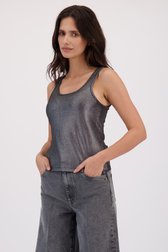 Video van Grijs glitterend topje met ronde hals  door Louise voor Dames