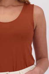 Détail de Top brun rouille de Liberty Loving nature pour Femmes