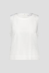 Top en lin blanc de Liberty Island pour Femmes