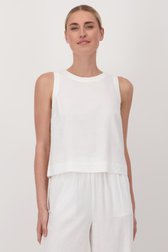 Top en lin blanc de Liberty Island pour Femmes