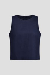 Photo produit 1 de Top en lin bleu marine en lin de Liberty Island pour Femmes