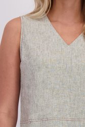 Détail de Top en lin gris clair de Liberty Loving nature pour Femmes