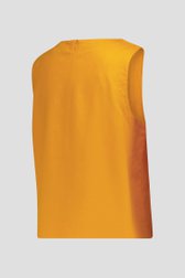 Top en lin orange de Liberty Island pour Femmes