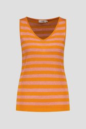 Top fin rayé orange	 de Libelle pour Femmes