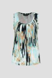 Top met kleurrijke abstracte print van Signature voor Dames