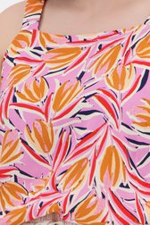 Top met roze-oranje bloemenprint van Only Carmakoma voor Dames