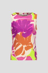 Top met zijdelook en kleurrijke print  van Libelle voor Dames