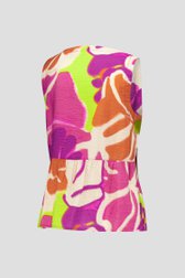 Top met zijdelook en kleurrijke print  van Libelle voor Dames