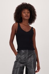 Le devant de Top noir scintillant de JDY pour Femmes