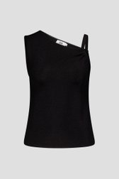 Top noir scintillant de Louise pour Femmes