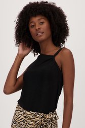 Top noir scintillant de Louise pour Femmes