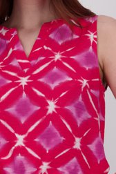 Top rouge avec imprimé aquarelle violet-blanc de Libelle pour Femmes