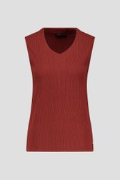 Photo produit 1 de Top rouille en tissu texturé de Claude Arielle pour Femmes