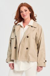 Trench-coat court beige de Opus pour Femmes