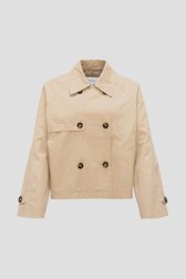Trench-coat court beige de Opus pour Femmes