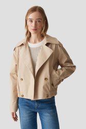 Trenchcoat beige courte de Opus pour Femmes