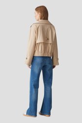 Trenchcoat beige courte de Opus pour Femmes