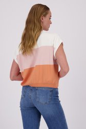 Trui met gestreept motief en pailletten van More & More voor Dames