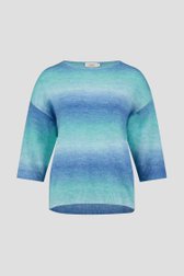 Trui met groen-blauw ombré patroon van Libelle voor Dames