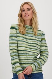 Trui met groen-blauw patroon van Libelle voor Dames